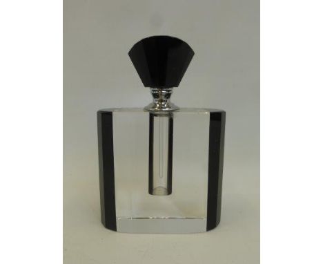 An Art Deco style glass scent bottle.