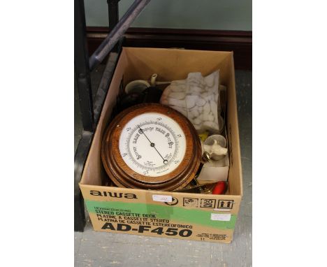 Box including barometer & light shade