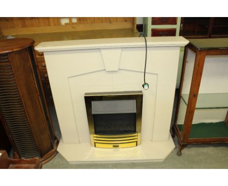 Modern electric fire & surround