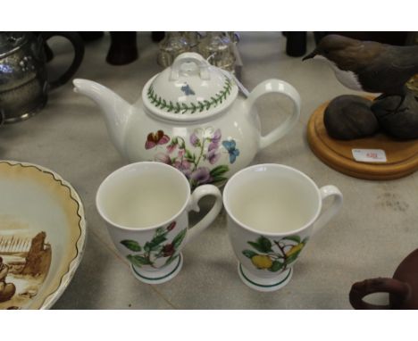 Portmerion teapot & mugs