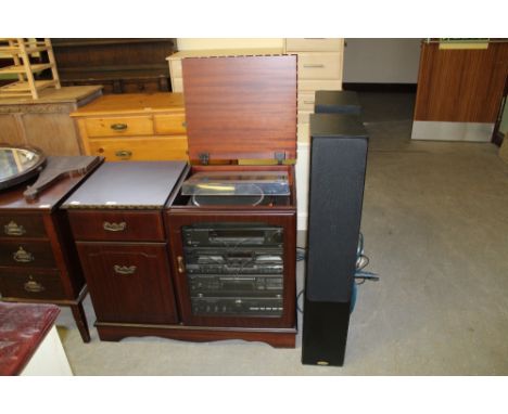 Technics music system, cabinet & Tannoy speaker