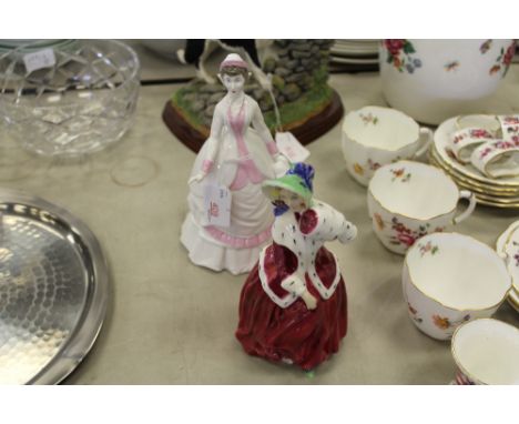 Royal Doulton figurine & Royal Worcester figure