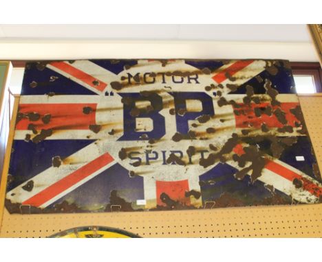 Motor BP Spirit enamelled sign