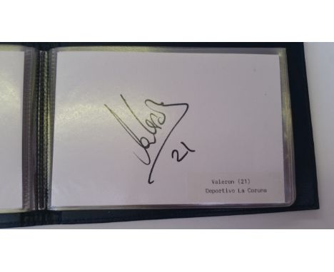 FOOTBALL, Champions League player autograph albums, all signed album pages, some with additional laid down players sticker, i