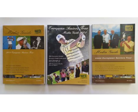GOLF, signed media guides, inc. ProGolf Europe 2002&amp;2003, European Seniors 2001, 2002 &amp; 2004; Pinero, R Karlsson, Pri