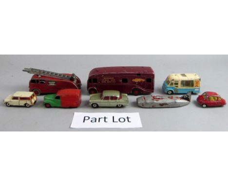 Large Collection of Dinky , Matchbox and Corgi and other play worn cars 