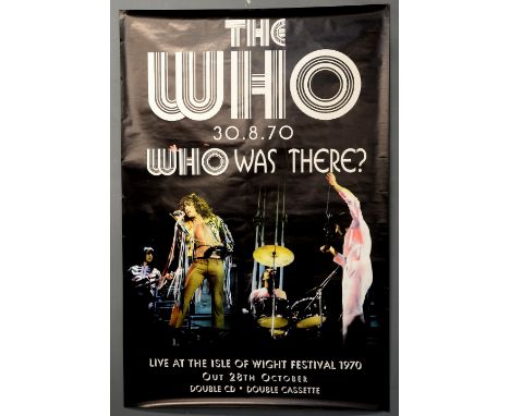 The Who - Festival poster for Live at Isle of Wight 1996 CD/Cassette release, this a recording from their performance at the 