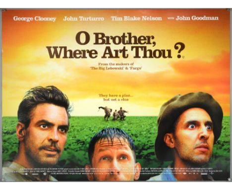Coen Brothers Three British Quad film posters, O Brother Where Art Thou, Fargo and The Man Who Wasn't There, rolled, 30 x 40 
