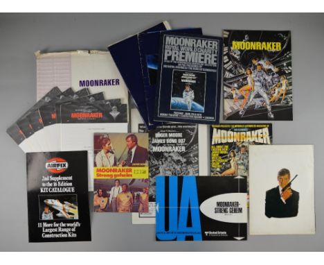 James Bond Moonraker (1979) World premiere programme, ticket, production notes, Press Information pack, Exhibitor’s campaign 