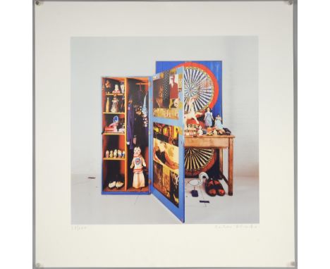 Peter Blake - A signed limited edition print No. 23/100, of the artwork created for the front cover of the Oasis music album 