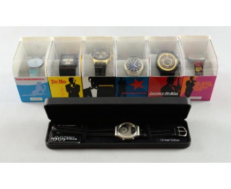 James Bond - Six unused boxed Swatch watches including From Russia With Love, Thunderball, The Man With The Golden Gun, Licen