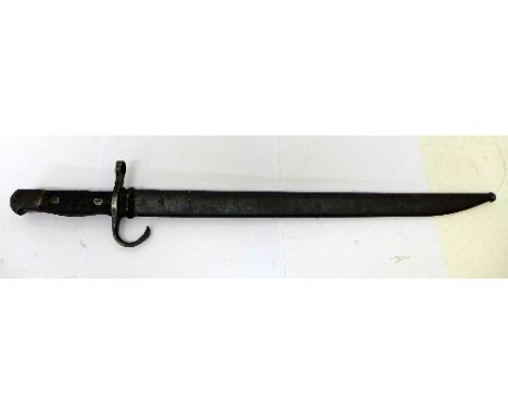 A bayonet with scabbard, length 51cm