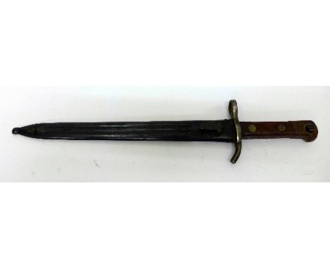 A Finnish M27 bayonet with scabbard, Hackman & Co., length 41cm