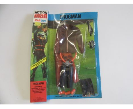 Action Man Frog Man Outfit in unopened pack, rubber suit has fatigue, G-P (Est. plus 21% premium inc. VAT)