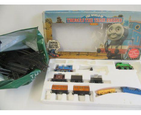 Playworn Thomas The Tank Engine Train Set and a quantity of track, box AF, F-G (Est. plus 21% premium inc. VAT)