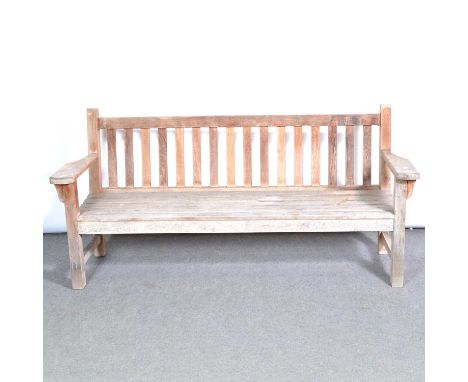 Teak garden bench, 192cm.