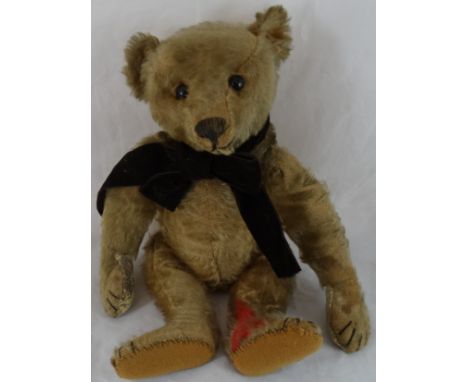 Steiff brown Teddy Bear 15.5' tall with squeaker - detailed written history to circa 1906 