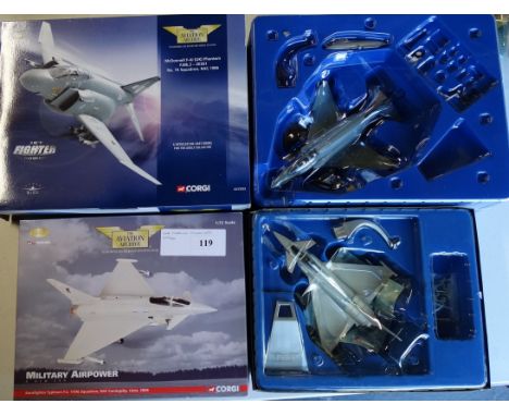 Corgi Aviation Phantom & Eurofighter airplanes (2) (boxes) 