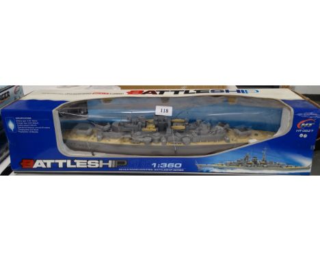 Radio Controlled 1.360 scale Battleship 