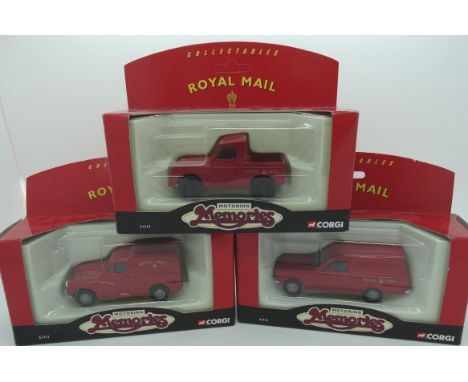 3 Corgi Royal Mail model vehicles 