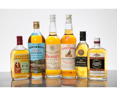 TOBERMORY 5 YEAR OLD
Blended Scotch Whisky. 75 cl, 40% volume.
THE ANTIQUARY
Blended Scotch Whisky. 13 1/3 fl. ozs., 70° proo