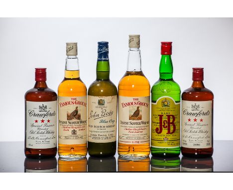 JOHN BEGG BLUE CAP
Blended Scotch Whisky. No capacity stated. 70° proof.
THE FAMOUS GROUSE
Blended Scotch Whisky bottled by M