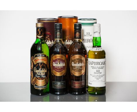 GLENFIDDICH SOLERA RERSERVE
Single Speyside Malt Whisky, aged 15 Years. 70cl, 40% volume, in tube.
GLENFIDDICH 1991 VINTAGE R