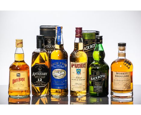 MONKEY SHOULDER
Blended Scotch Whisky. Batch 27. 70 cl, 40% volume. 
THE LOCH FYNE
Blended Scotch Whisky. 70 cl, 40% volume.
