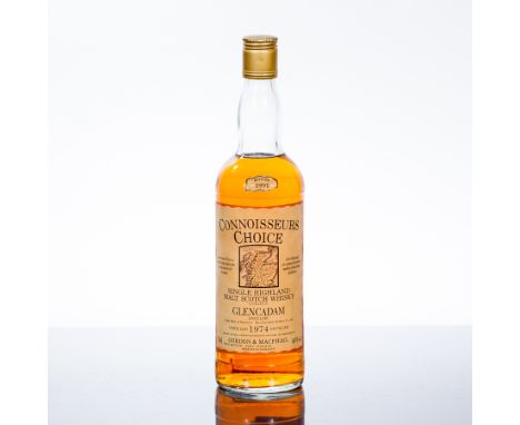 CONNOISSEURS CHOICE GLENCADAM 16 YEAR OLD
Single Highland Scotch Whisky, distilled in 1974 and bottled by Gordon & Macphail i