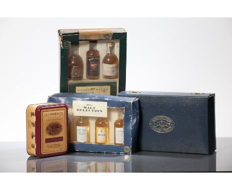 COLLECTION OF MINIATURES:
GLENMRANGIE PORT WOOD FINISH
Single Highland Malt Whisky, 5cl, 43% volume.
GLENMORANGIE 10 YEAR OLD