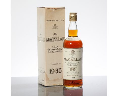 THE MACALLAN 1965
Single Highland Scotch Whisky bottled 1983. In carton. 75 cl, 43% volume.