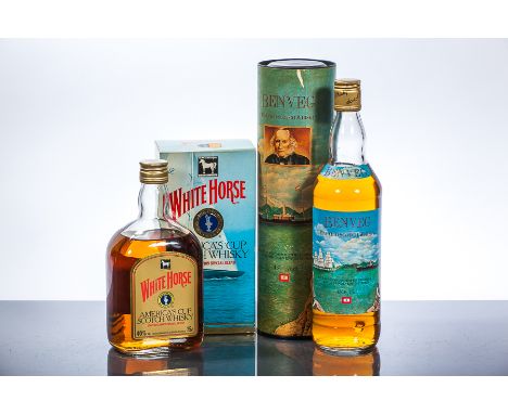 WHITE HORSE AMERICA'S CUP SCOTCH WHISKY 
Blended Scotch Whisky, "limited edition special blend" fpr the 1987 America's Cup. 7