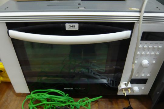 A Bosch Gourmet Microwave Oven