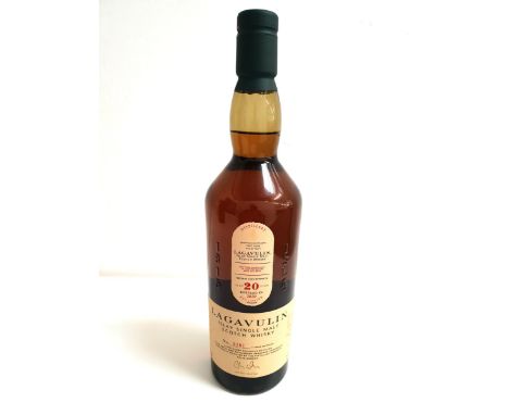 LAGAVULIN FEIS ILE 2020 20 YEAR OLD ISLAY SINGLE MALT SCOTCH WHISKY From refill and PX/Oloroso seasoned hogsheads. Bottled 20