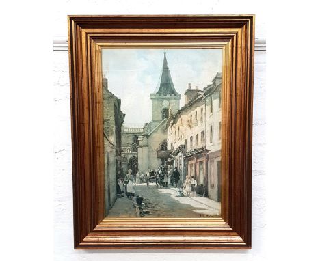 JOSEPH MILNEKirkgate, Perth, print with label to verso, 57cm x 40cm 