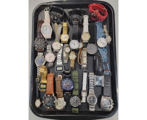SELECTION OF LADIES AND GENTLEMEN'S WRISTWATCHESincluding Calvin Klein, Citizen, Casio, Timex, Q&Q Quartz, Tommy Hilfiger, Ju
