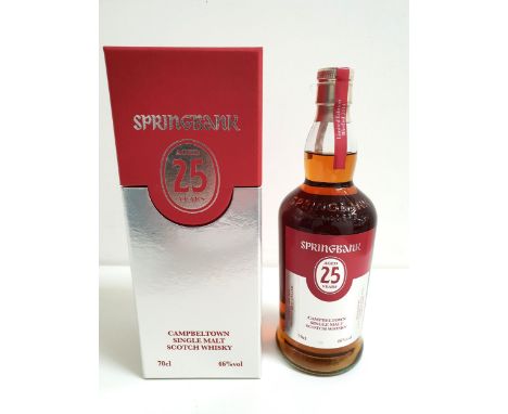 SPRINGBANK 25 YEAR OLD CAMPBELTOWN SINGLE MALT SCOTCH WHISKY - 2014 RELEASE One of 1200 bottles produced. bottled in 2014. 70