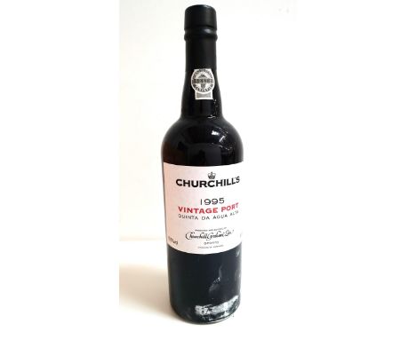 CHURCHILL'S QUINTA DA AGUA ALTA VINTAGE PORT - 1995 12 bottles, in original wooden case, 75cl and 19.5%