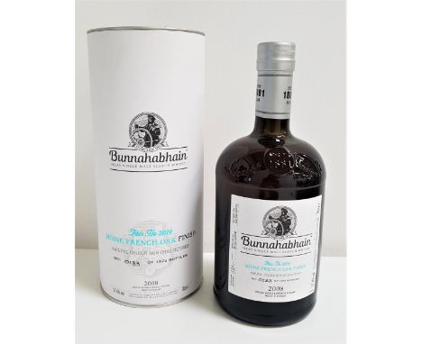 BUNNAHABHAIN FEIS ILE 2019 ISLAY SINGLE MALT SCOTCH WHISKY Moine French oak finish. Distilled 2008 and bottled 2019. Limited 