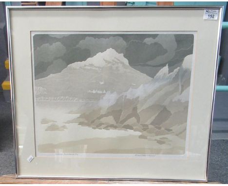 Bernard Green (Welsh 1931-1998), 'Whitesands, Pembrokeshire'. Limited edition screen print no. 16/90. Signed in pencil and da
