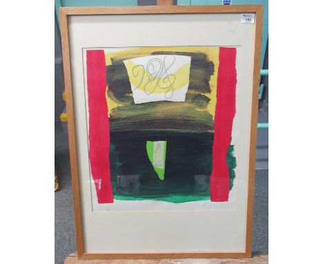 Ceri Giraldus Richards (Welsh 1903-1971), Beethoven, limited edition screen print no. 6/60. Signed in pencil by the artist, d