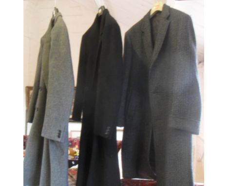 Vintage clothing - three men's wool overcoats