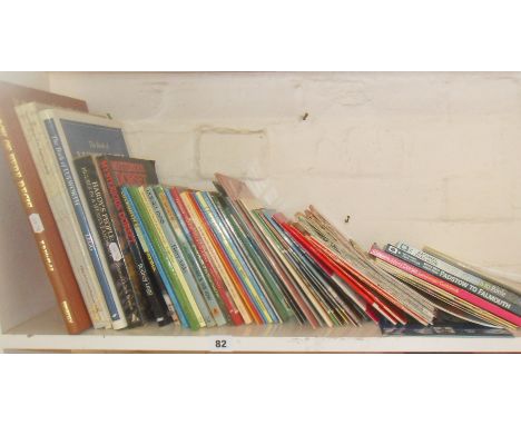 Shelf of assorted books and booklets about Dorset