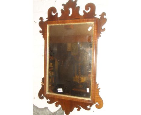 19th c. Chippendale style wall mirror