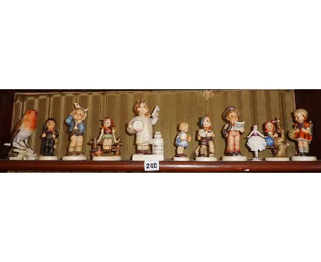Ten assorted Goebel Hummel children figurines, inc. Little Pharmacist