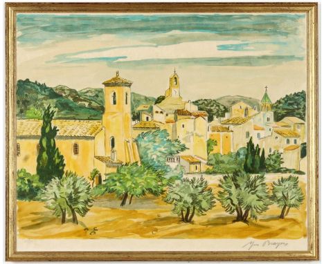 YVES BRAYER, "Provence", handsigned and numbered lithograph on Japon paper, limited edition 175, 52cm x 63cm. (Subject to ARR