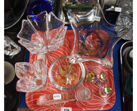 Assorted Orrefors glassware, scent bottles etc Condition Report: Available upon request