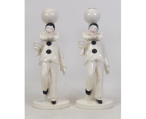 Two Sigma Taste Setter ceramic candle holders. (H: 27cm) (2) 
