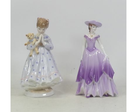 Royal Worcester I Wish and Coalport Ladies of Fashion Diana (2) 