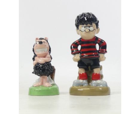 Wade, Two figures of Dennis the Menace and Gnasher (2)